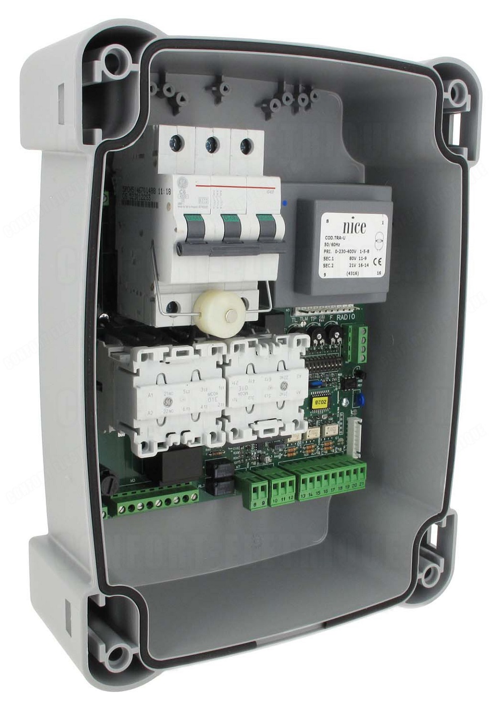Armoire de commande Nice – A500 pour 1 moteur 230/380V