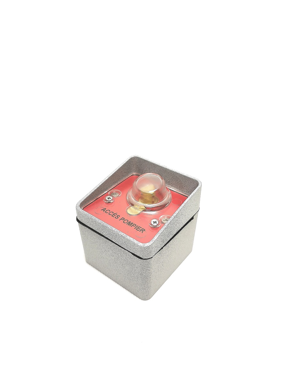 Contacteur pompier à clé triangulaire diam 14mm Stagnoli – ASM2P avec vitre de protection