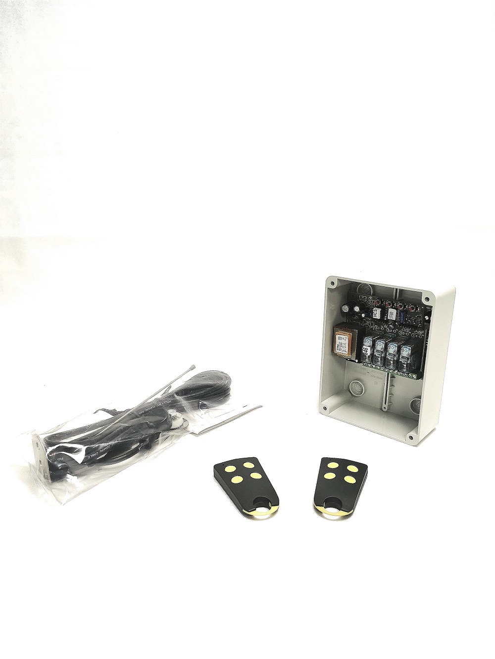 Kit radio DNA – KITJARDIN 1 récepteur + 2 émetteurs 4 boutons + 1 antenne