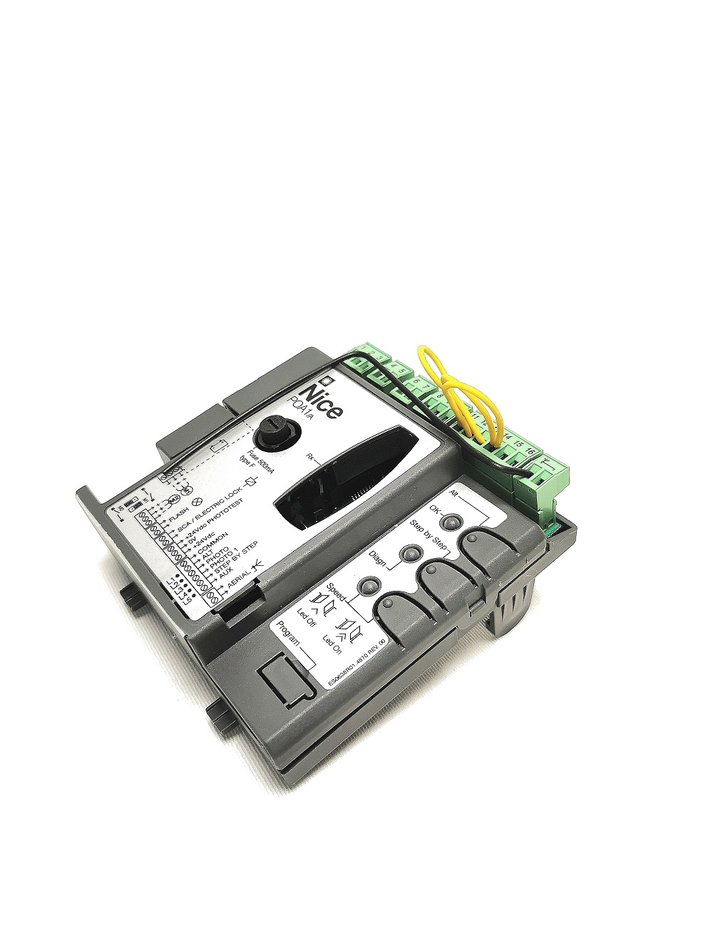 Logique de commande de remplacement Nice-POA1pour motorisation Nice POPKIT moteur PP7124. Carte d'origine 100% compatible.