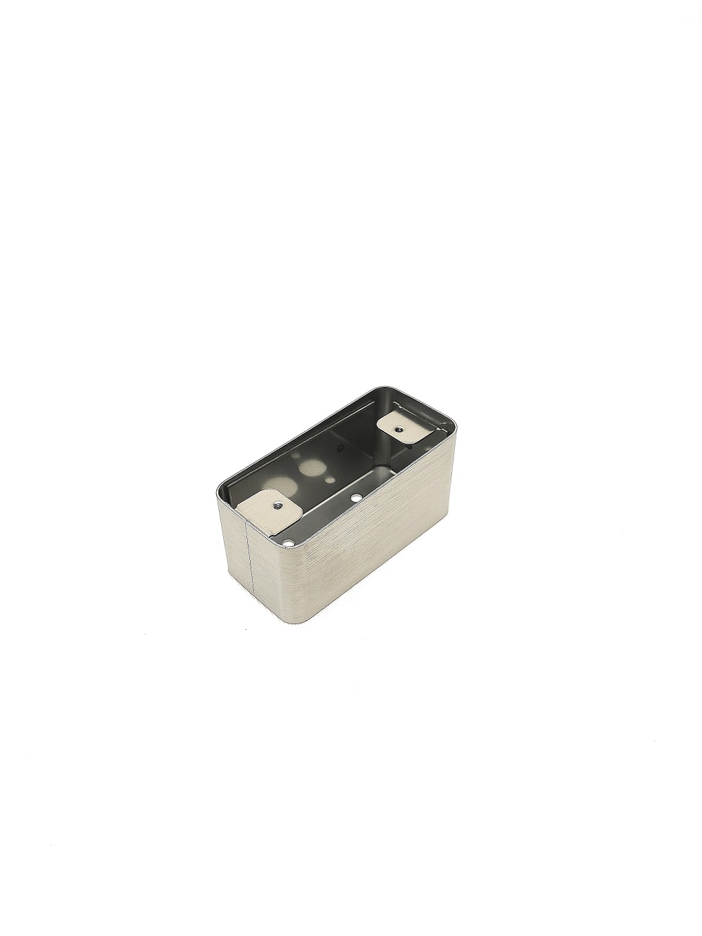 Boîtier de mise en saillie IZYX SSH100 pour bouton poussoir. Modèle étroit en acier inoxydable. Sans plaque de façade (vendue séparément).