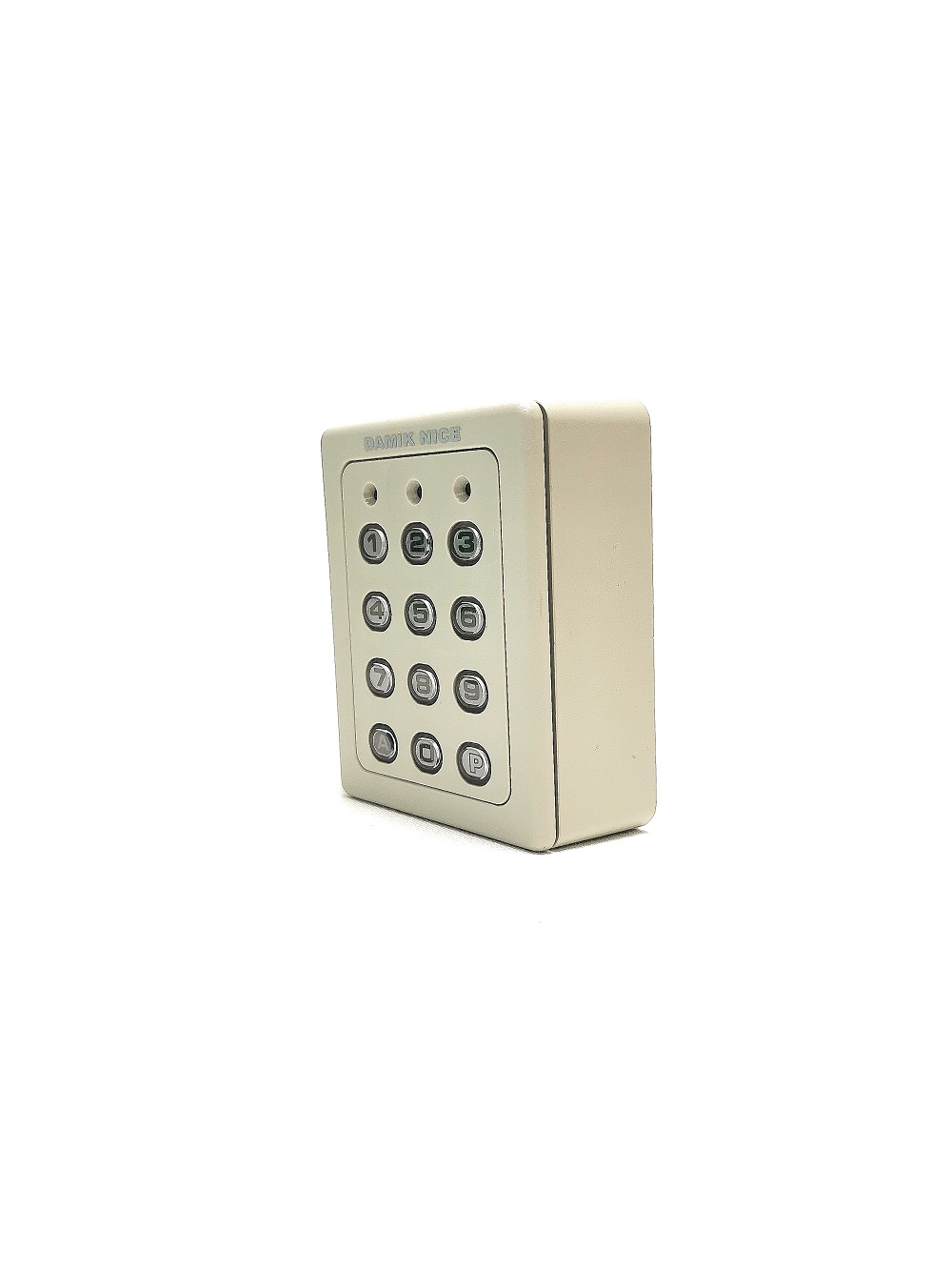 Clavier codé en plastique ACIE SU2-BASIC, montage en applique. 2 contacts disponibles et 60 codes possibles. (30 par contact) Clavier rétro éclairé.