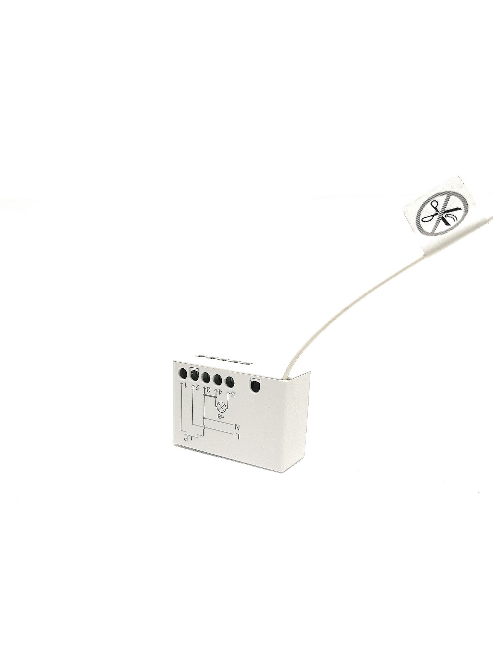 Logique de commande Nice TTDMS à encastrer avec récepteur radio intégré pour les éclairages jusqu'à 250 W, fonction marche/arrêt et variateur. 