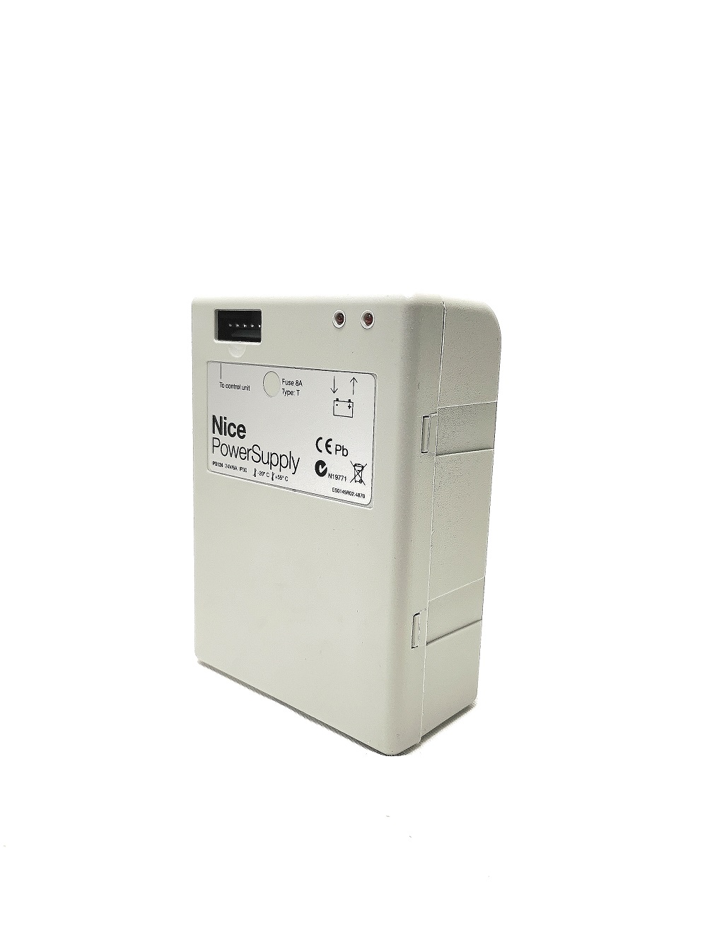 Bloc batteries de secours NICE PS124 - 24v avec chargeur intégré. Compatible avec : ROBUS / NAKED / SLIGHT / RUN1500 / HOPP / HYKE / MC424L / MCA2